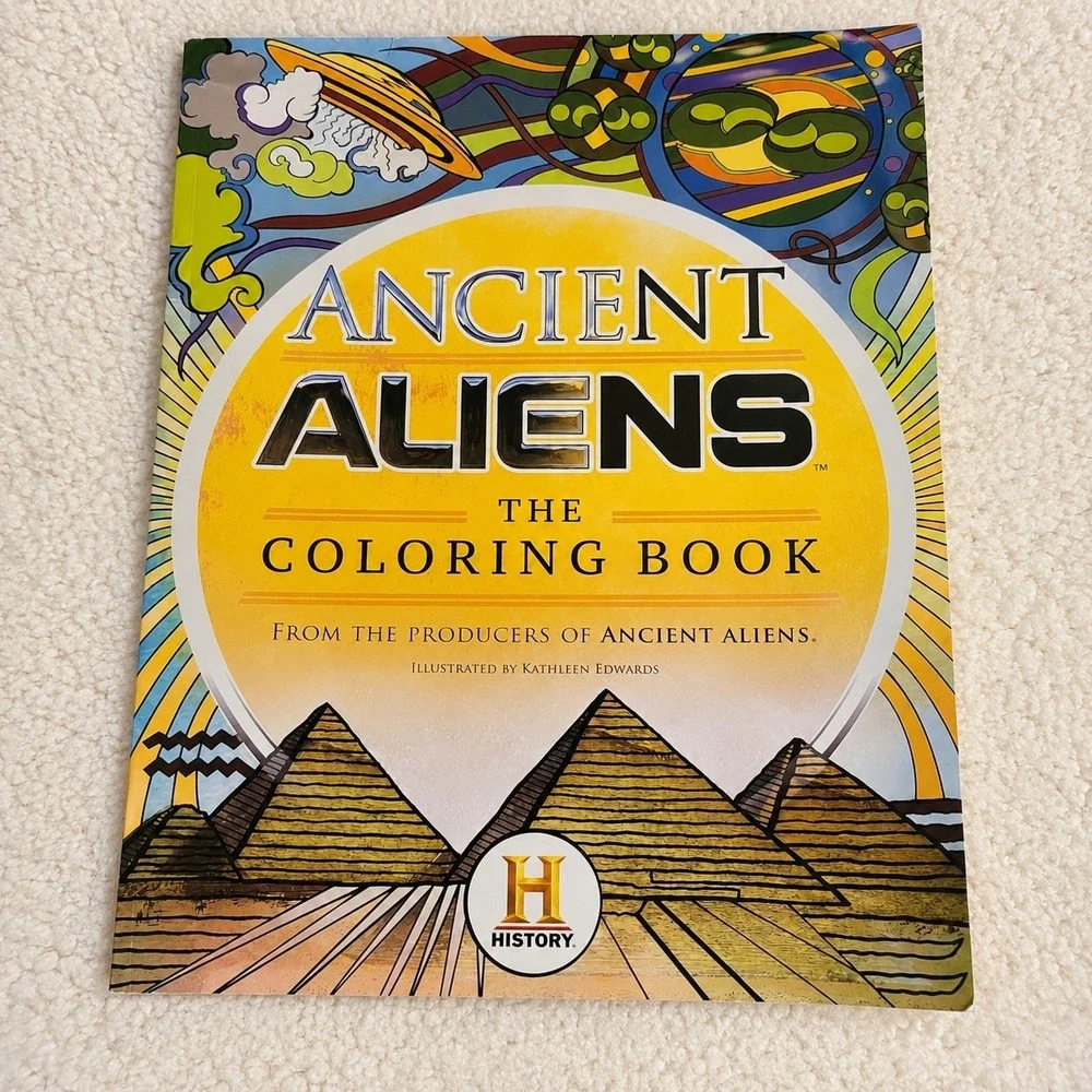 Ancient Aliens The Coloring Book 2016 History Channel Unused Pages 1 Cover Page